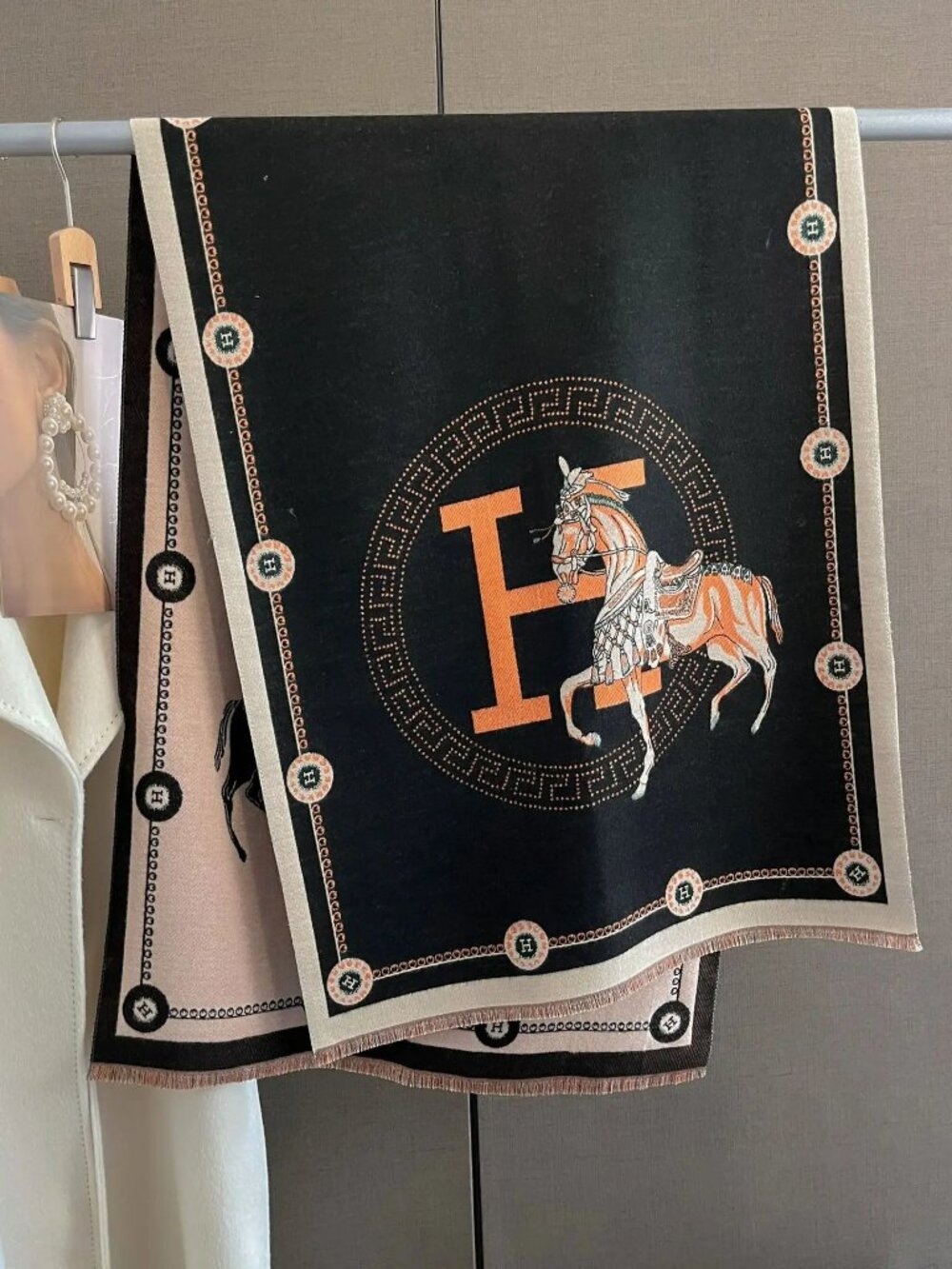 NEW! LUXURY VIBES Faux Cashmere WRAP SCARF SHAWL BLANKET
